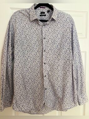 Paul Smith London Men’s Slim Fit Floral Button-Down Shirt | Size 16.5/42